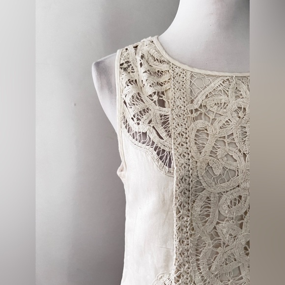 Moulinette Soeurs ivory cream sheath lace dress for Anthropologie size 6 - Picture 4 of 13